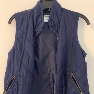 Navy Quilted vest